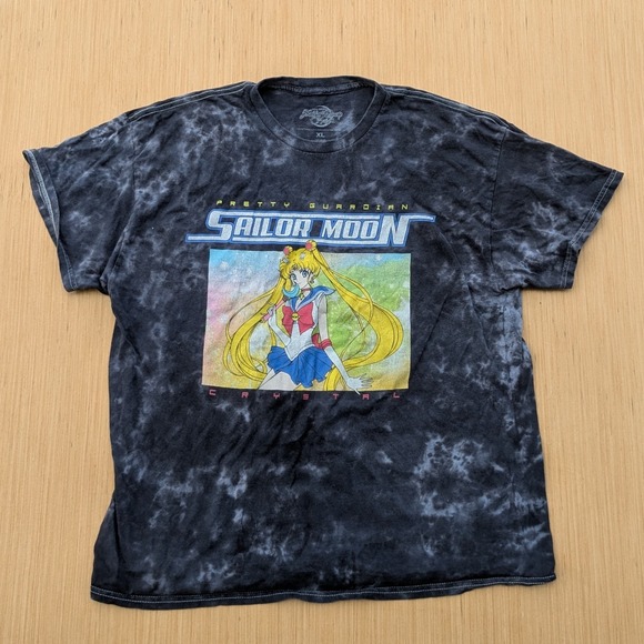 Hot Topic Tops - Hot Topic T-Shirt Pretty Guardian Sailor Moon Anime Crystal Grey Wash Women's XL